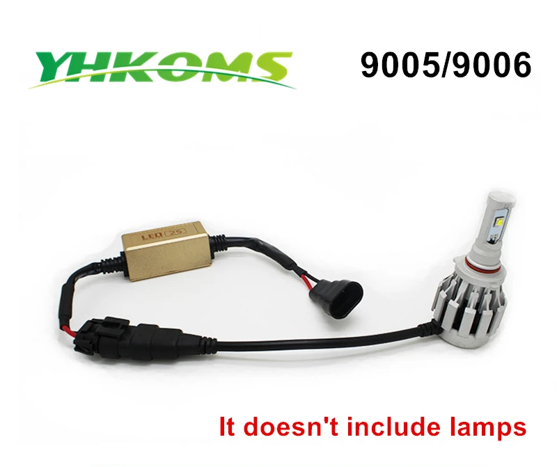 YHKOMS H1 H3 H4 H7 H8 H11 9005 HB3 9006 HB4 Canbus Error Free декодер для Светодиодный фар автомобиля предупреждающий компенсатор конденсатор