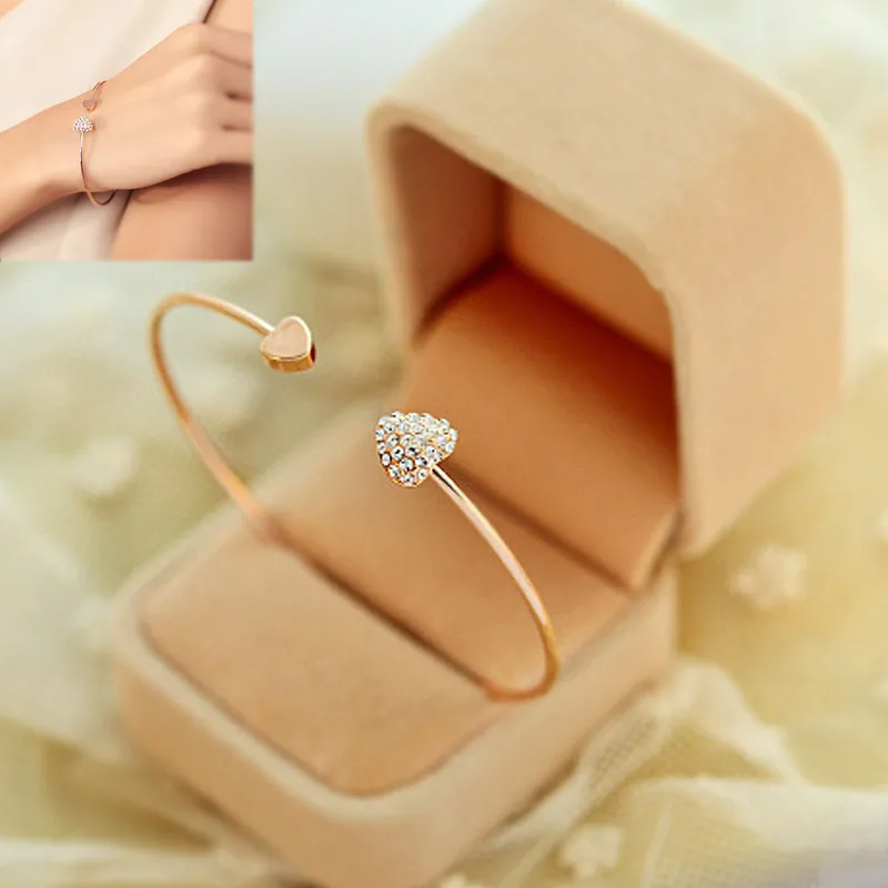 1 шт. Браслет-манжета для женщин и девушек простой стиль золотой цвет ювелирный