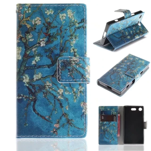 Чехол Etui для sony Xperia XZ1 компактный чехол с тигром привлекательной девушкой