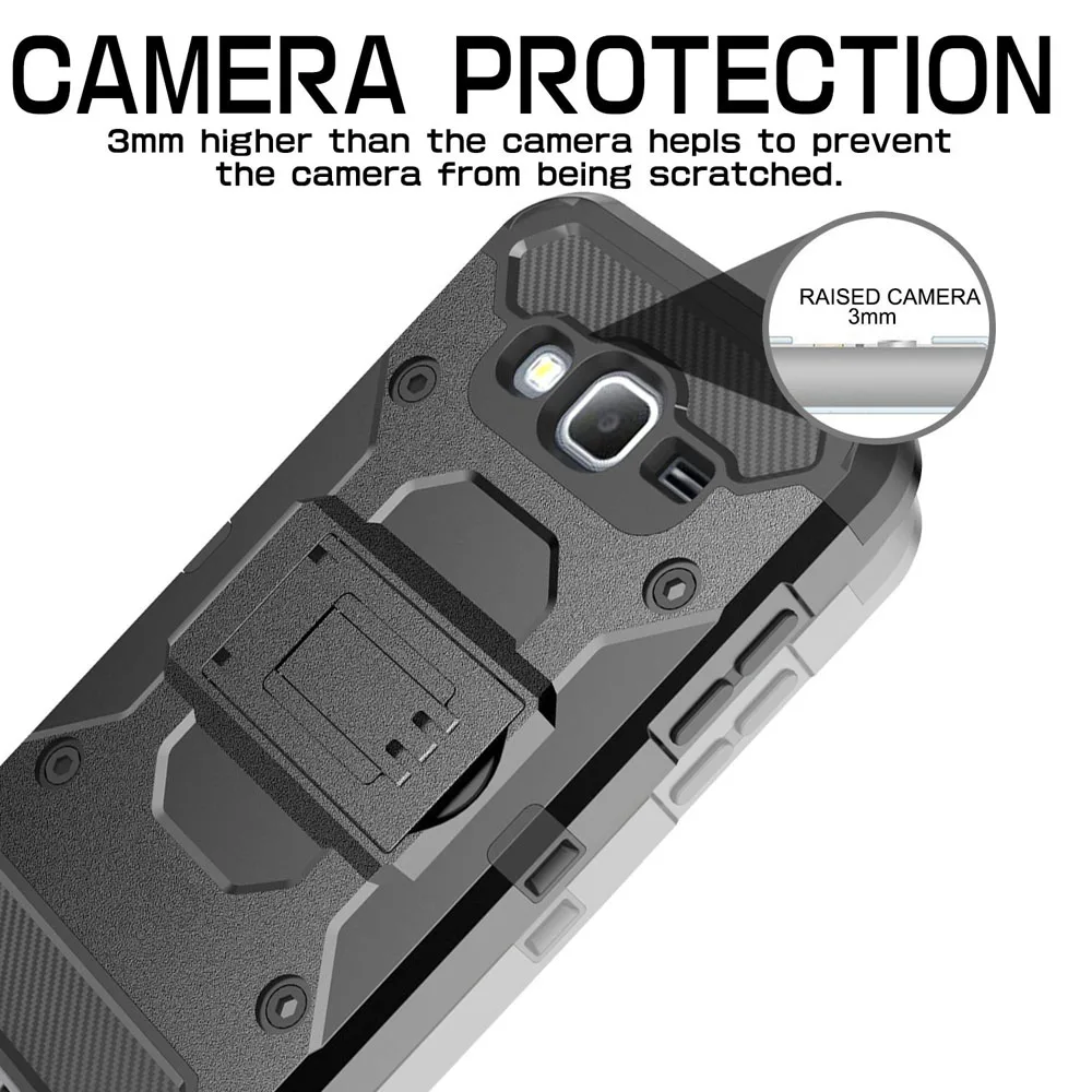 Сверхмощный Гибридный бронированный чехол прочная кобура + Зажим для ремня с