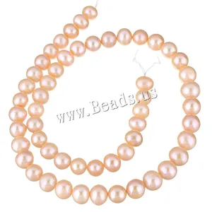 Cultured Potato Freshwater Pearl Beads Natural Pink 8-9mm Approx 0.8mm Sold Per Approx 15 Inch Strand