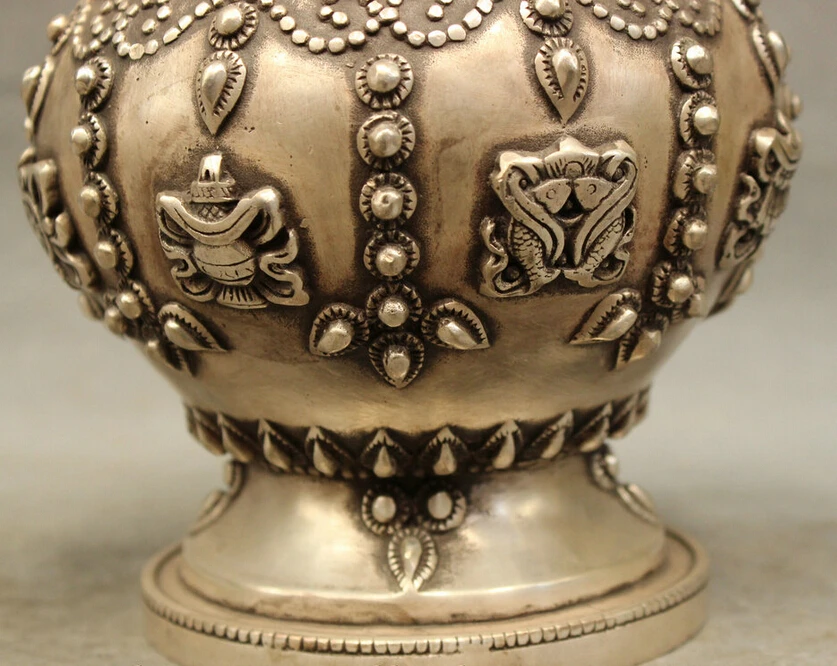 Песня voge gem S3756 8 &quotКитайский Серебряный Буддизм Ваджра Благоприятный Smybol Статуя