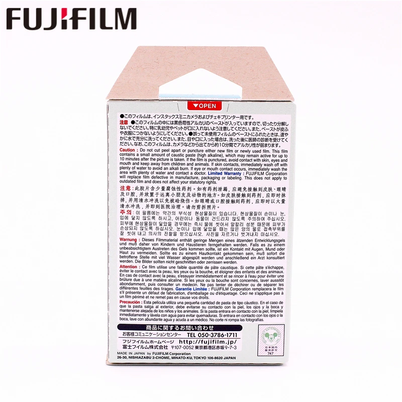 Fujifilm 20 листов Instax Mini Винни Пух медовый медведь мгновенная пленка фотобумага для 8