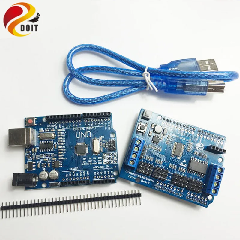 1 комплект ИК-управления с доской UNO R3 + Щит двигателя отслеживание ультразвуковое