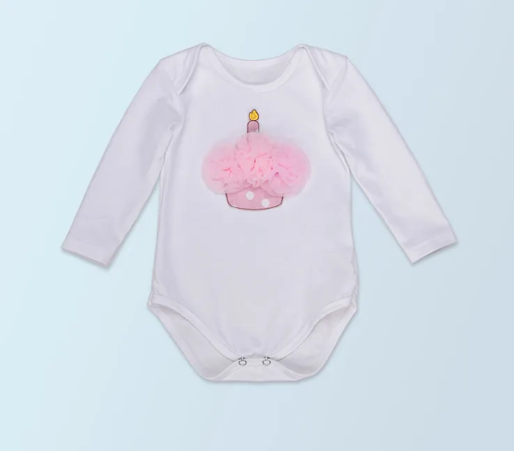 Кружевные комбинезоны с оборками для 1 го дня рождения Летние Боди Детские