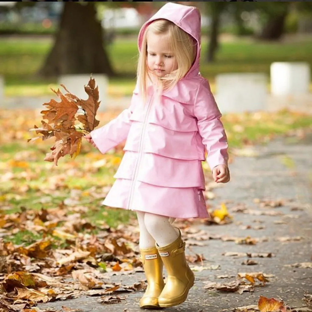 Зимняя куртка Для мальчиков и девочек ветровка на молнии с капюшоном дождевик