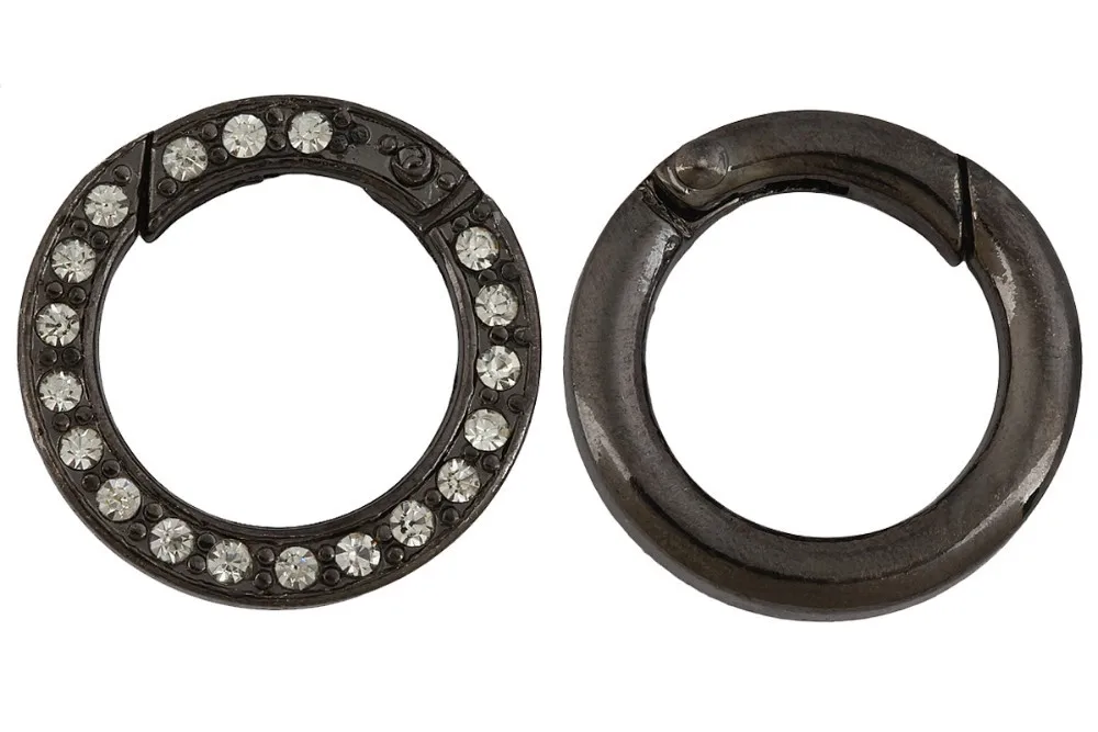 20 шт. разные цвета кристаллические кольца застежками разъем диаметр 16.5 мм