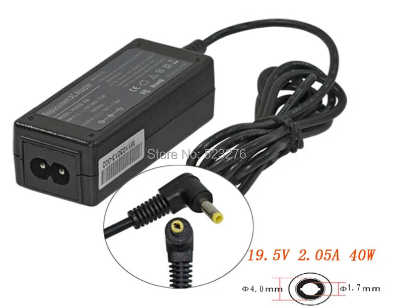 19 5 V 2.05A адаптер для HP PA 1300 04HV 534554 001 535630 4 0*1 7 мм переменного тока Бесплатная