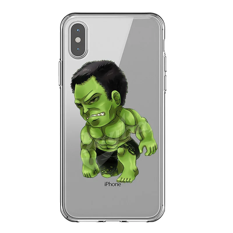 TPU Marvel Мстители Marvel DC Comics Железный человек паук Джокер Бэтмен мягкий ТПУ чехол для телефона для iPhone X SE 5S 6 6S 7 8 XR XSMAX - Цвет: TPU