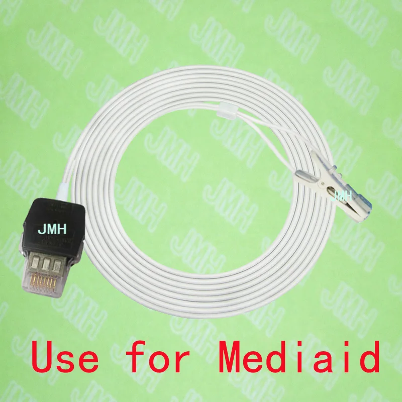 Compatible with Mediaid Oximeter monitor the Animal tongue/Adult/Child ear clip spo2 sensor.