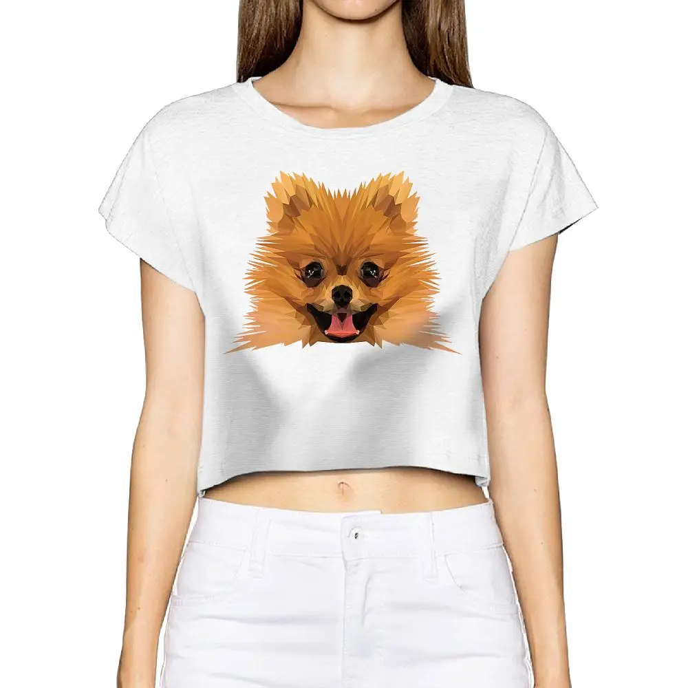 SAMCUSTOM Camisetas настоящий короткий новый pomeranian 3D печать летняя модная уличная