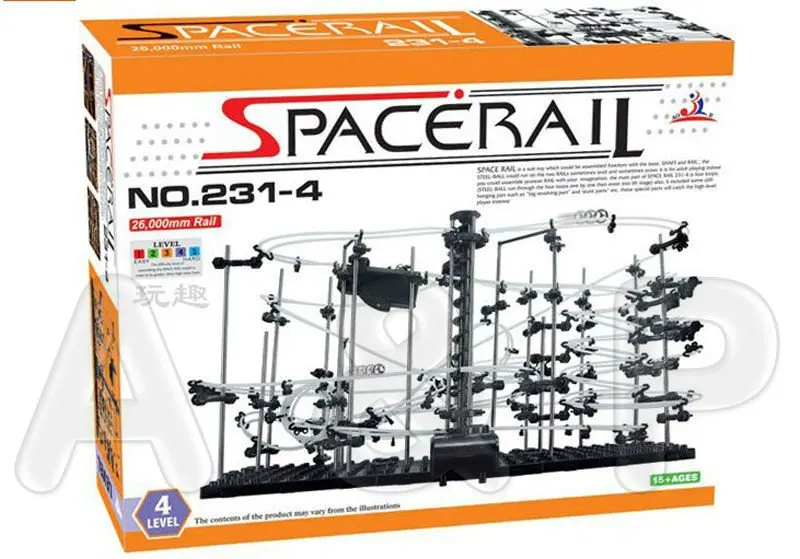 Красный Spacerail diy Space Warp эректор Набор Space Warp игрушки spacerail орбиты Забавный строительный мининабор, Roller Coaster игрушки Space Warp - Цвет: Красный