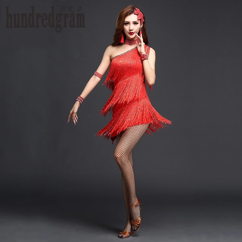 Женская одежда для латинских танцев взрослых Новинка Летнее платье с косой