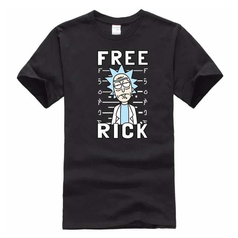 Новое поступление Рик Morty Для мужчин футболка Аниме футболки мир среди миров в