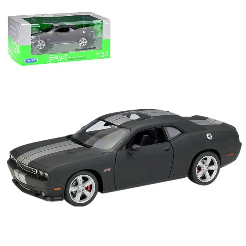 Модель спортивного гоночного автомобиля Welly 1:24 2012 Dodge Challenger SRT новая в