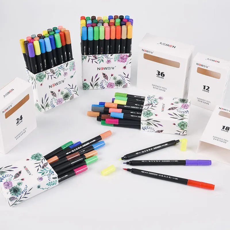 Каллиграфический набор мягких ручек кистей Маркеры цвета воды помытая ручка для