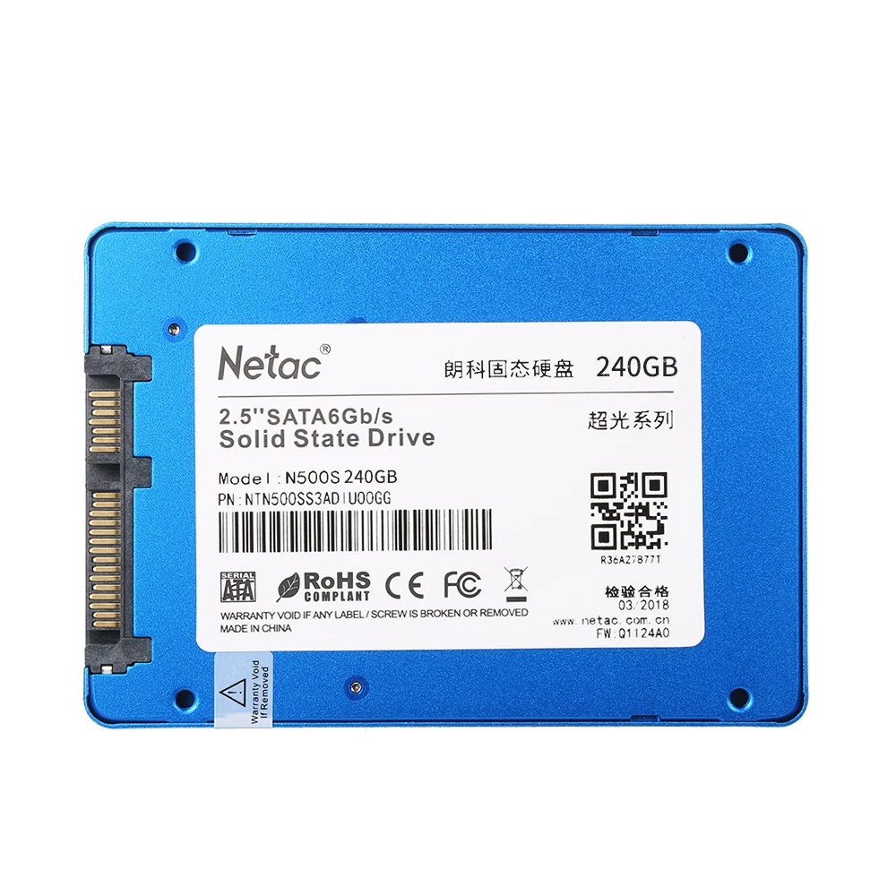Netac N500S SSD 60 ГБ 120 240 г 320 480 SATA6Gb/s 2 5 дюйма Внутренний твердотельный накопитель SATA HD Dist