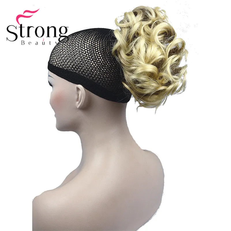 StrongBeauty короткий конский хвост наращивание волос синтетические волосы волнистые