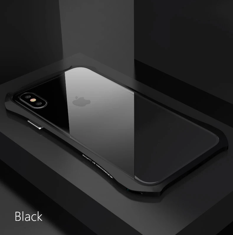 LUPHIE Крышка корпуса ля iPhone X Роскошный Жесткий металлический алюминиевый каркас ультра тонкий защитный чехол для iPhone X противоударный чехол