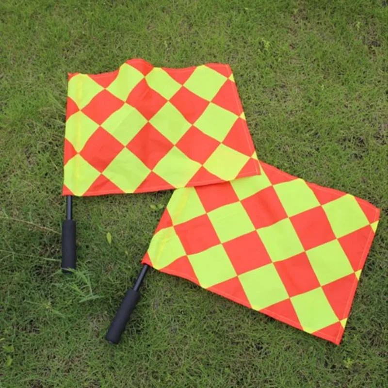 Новые футбольные linesman флаги 1 Пара Спортивная ярмарка игровой флажок комплект