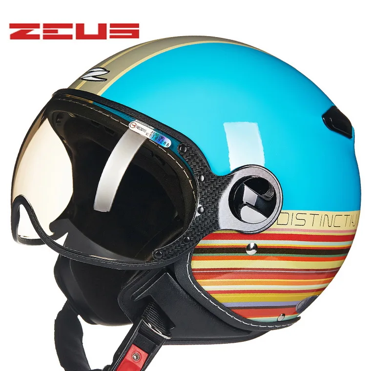 Мотоциклетный шлем ZEUS из Тайваня мотоциклетный ABS с полулицевой поверхностью