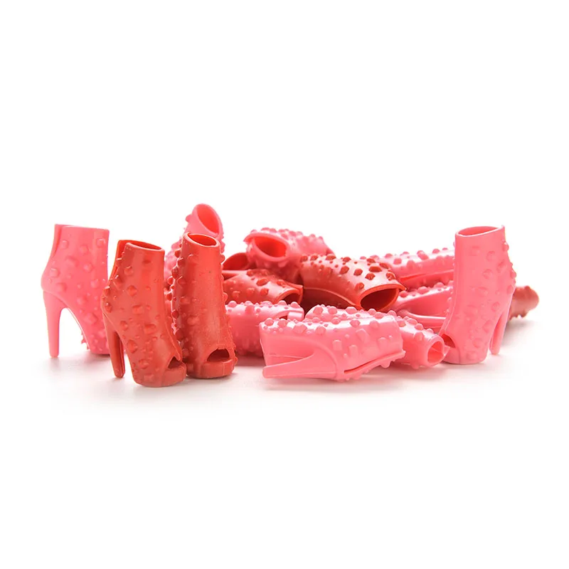 

Mix Colors High Heels Shoes For Doll Dolls Colorful Fish Head Shoes Accessories Color Random 10 Pairs