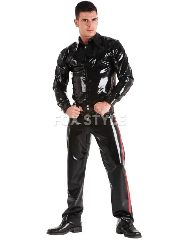 new fashion nature rubber latex pants latex rubber jeans