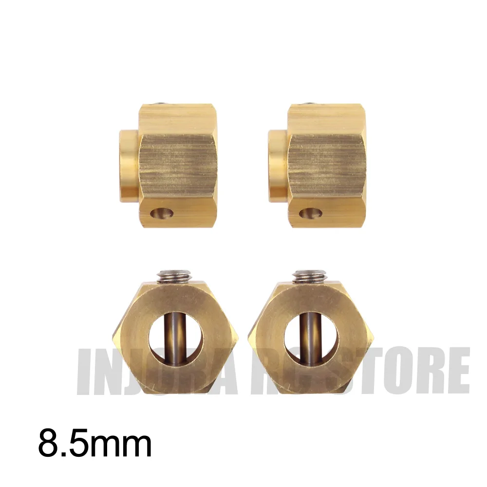 8.5MM INJORA 5/8. 5/10 мм тяжелее Латунь 12 мм колеса с шестигранной Расширенный адаптер для RC Гусеничный Traxxas TRX4 TRX-4 - Цвет: 8.5MM