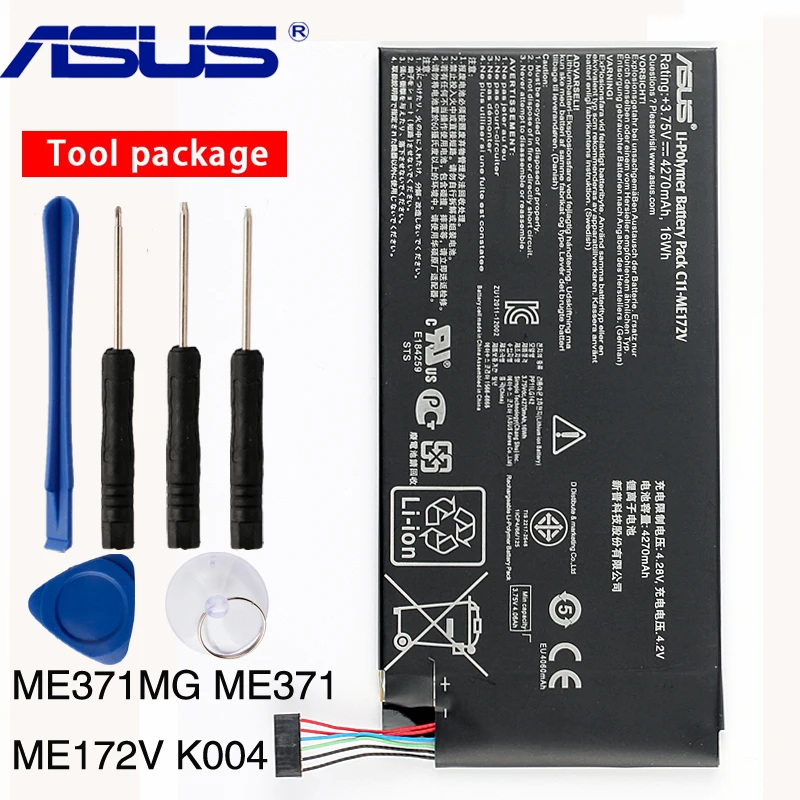 Оригинальный большой Аккумулятор ASUS для MeMoPad K004 Fonepad ME371MG ME371 ME172V емкостью 4270