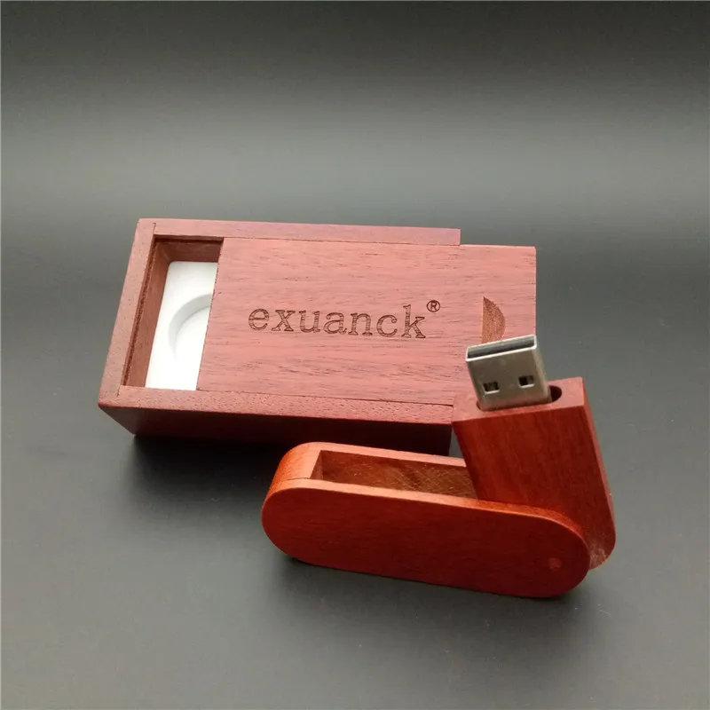 Exuanck изготовленным на заказ логосом подарок usb накопители 10 шт./лот деревянный