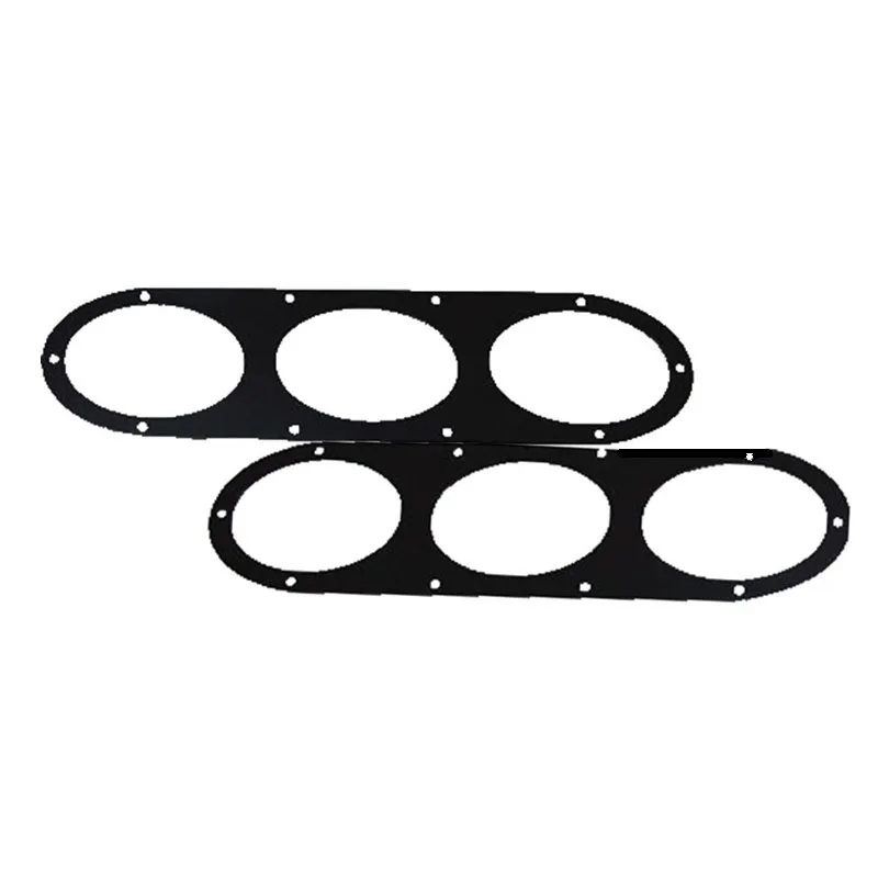 2pcs black Atreus 2x стайлинга автомобилей бампер Race отражающая диффузор Панель для Toyota Corolla Avensis RAV4 C-HR Seat Leon IBIZA Mini Cooper - Название цвета: 2pcs black