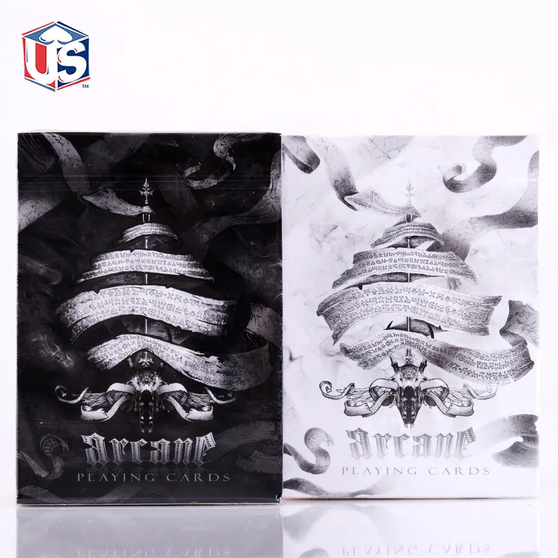 Ellusionist черные арканские Игральные карты (черные или белые) покерная Волшебная