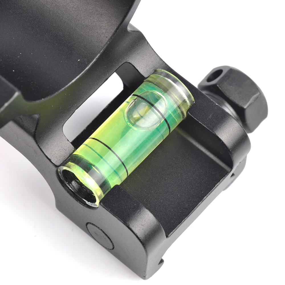 New Tactical Alluminium Alloy 30 mm Rings with Bubble Level fit Scope Picatinny Rail Mount Gun Accessory for Hunting | Спорт и