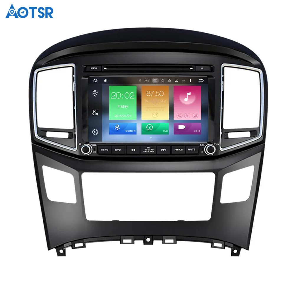 Aotsr Android 8 1 GPS навигация автомобильный DVD плеер для Hyundai H1 Grand 2016 2017 мультимедиа 2 din