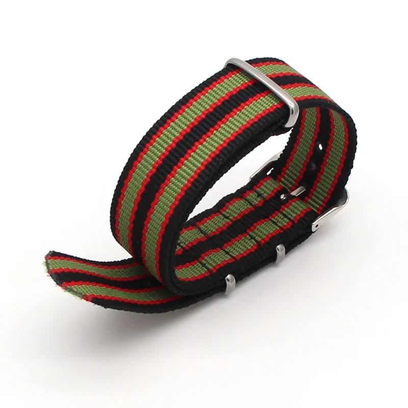 Автоматическая пряжка нейлоновый ремешок для наручных часов Muit-Цвета Ремни