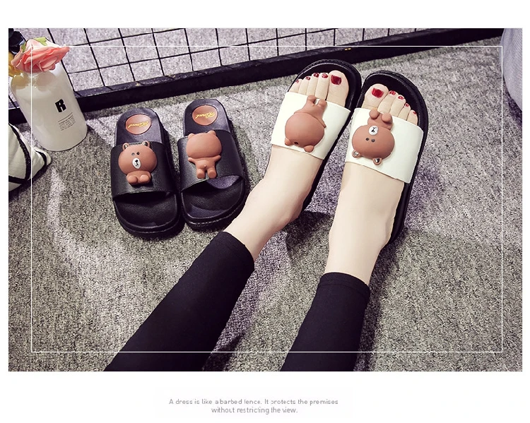 Забавные тапочки; женские домашние тапочки; Вьетнамки; Zapatillas de mujer Pantofle damskie; домашние тапочки с животными; тапочки без застежки