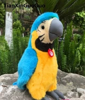 new arrival about 26cm blue beautiful parrot bird plush toy soft doll birthday gift w0902