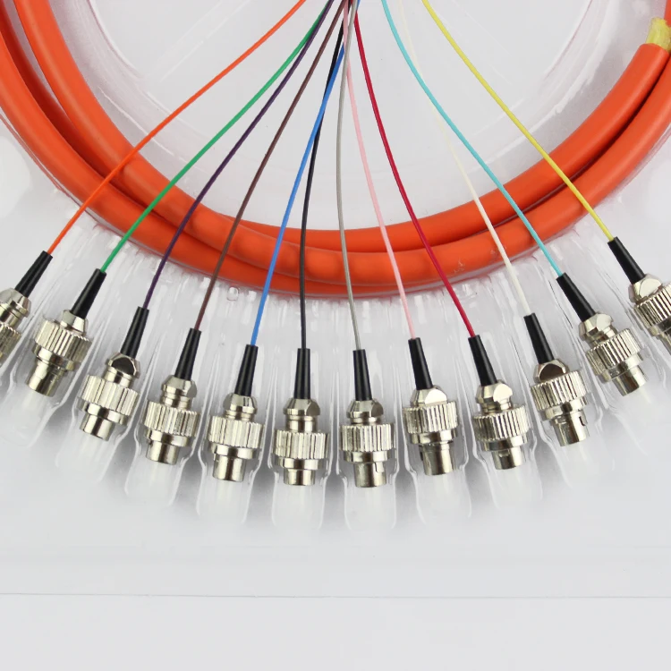 Бесплатная доставка 12 ядерный 1 5 м многомодовый OM2 FC/UPC Bunchy Bundle Pigtail мм волоконно