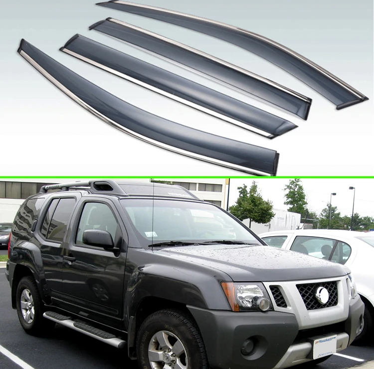 Для Nissan Xterra N50 2005 2015 Пластик внешний козырек Vent Оттенки окна Защита от солнца