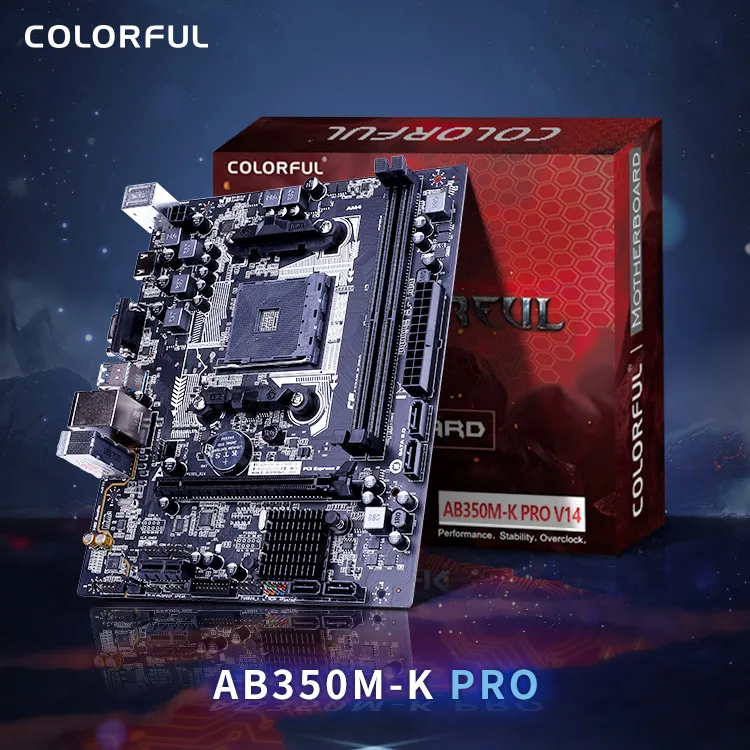 Цветной Рабочий стол AMD AM4 DDR4 AB350|Материнские платы| |