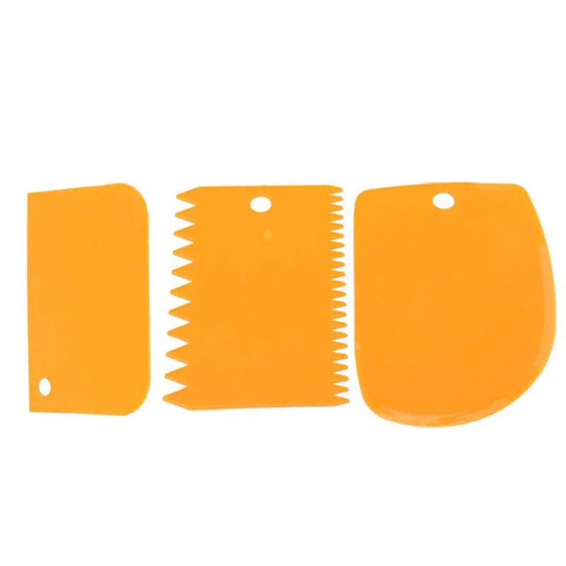 3 Шт. В 1 Году Компл. Пластиковые Тесто Скребок Торт Украшение Обледенение Фондант