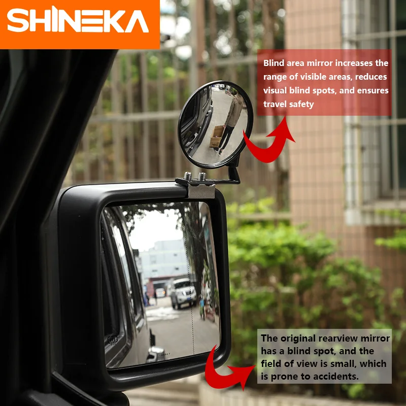 SHINEKA зеркало и чехлы для Jeep Wrangler JL автомобильное широкоугольное заднего вида