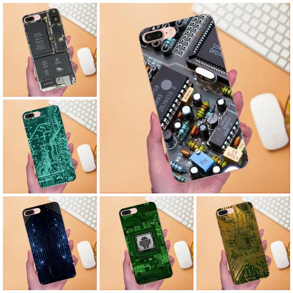 Окрашенный чехол стильный дизайн для телефона печатная плата Xiaomi Redmi Note 2 3 3S 4 4A 4X 5