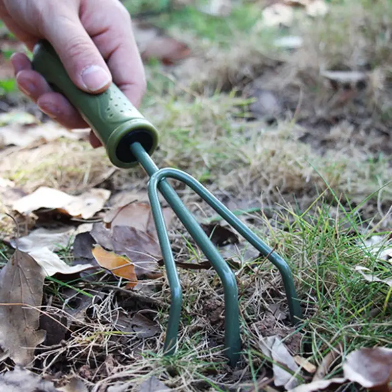 

3Pcs Spade Fork Shovel Rake Harrow Set Gardening Tools Potted Plants Maintenance Suit Anti Slip Handle Gifts