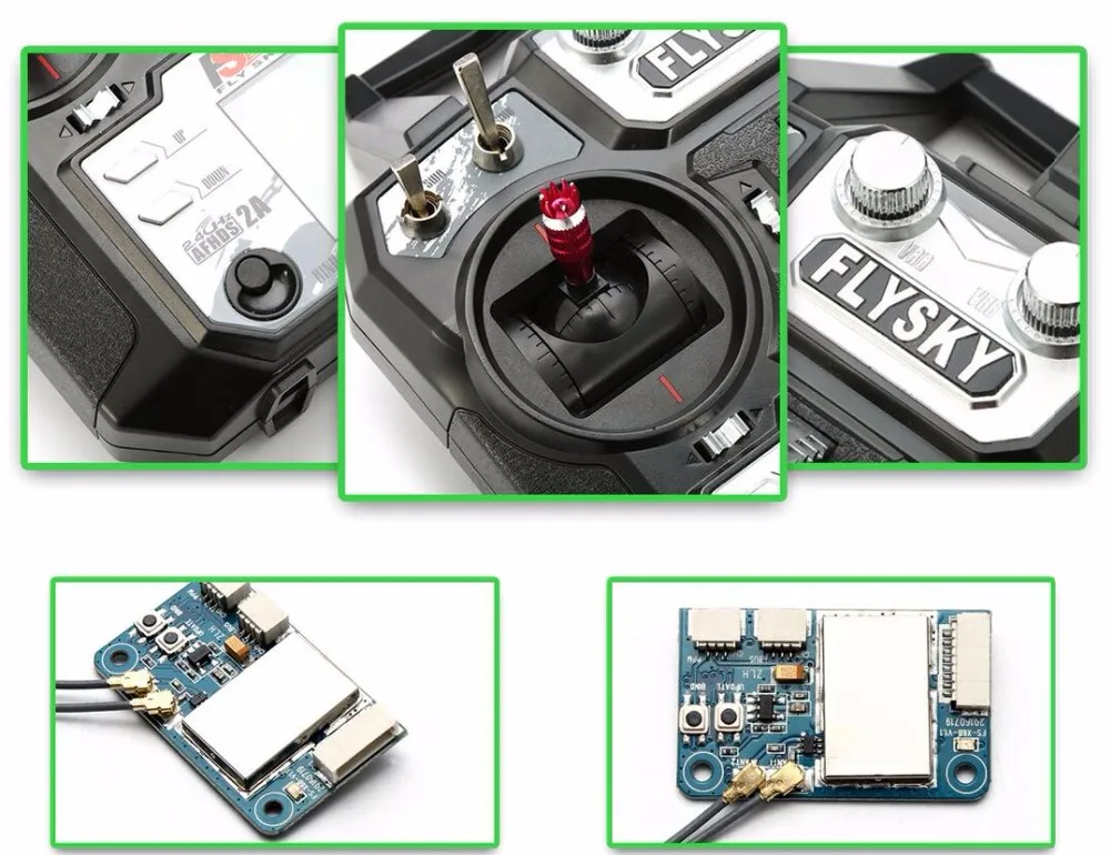 Flysky FS i6X I6X 2 4 GHz 10CH AFHDS 2A RC передатчик и iA6B / iA10B X6B /FS A8S IA6 приемник для самолета|flysky