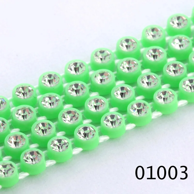 SS8 Plastic Crystal Rhinestone Banding Jewellery Making Accessories 10Yards/lot Trim AM TAIDIAN|making accessories|jewellery making