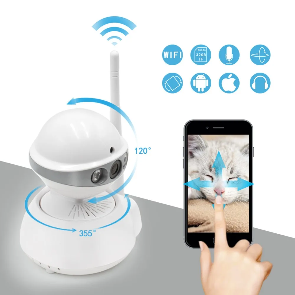 ELP ночное видение 2MP HD Wi Fi ip веб камера с дистанционным управлением