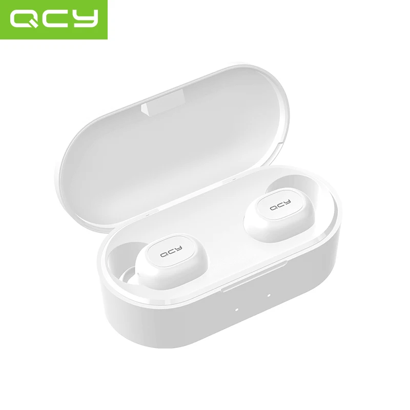QCY QS2 TWS наушники Bluetooth V5.0 3D стерео Спортивные Беспроводные наушники с двойным микрофоном, автоматическое подключение