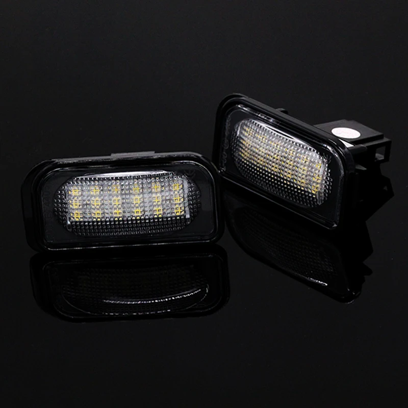 2x Canbus 18LED 3528 SMD лампа для номерного знака супер белый 6000k Mercedes Benz W203 4D C230 C240 C320 C280 AMG