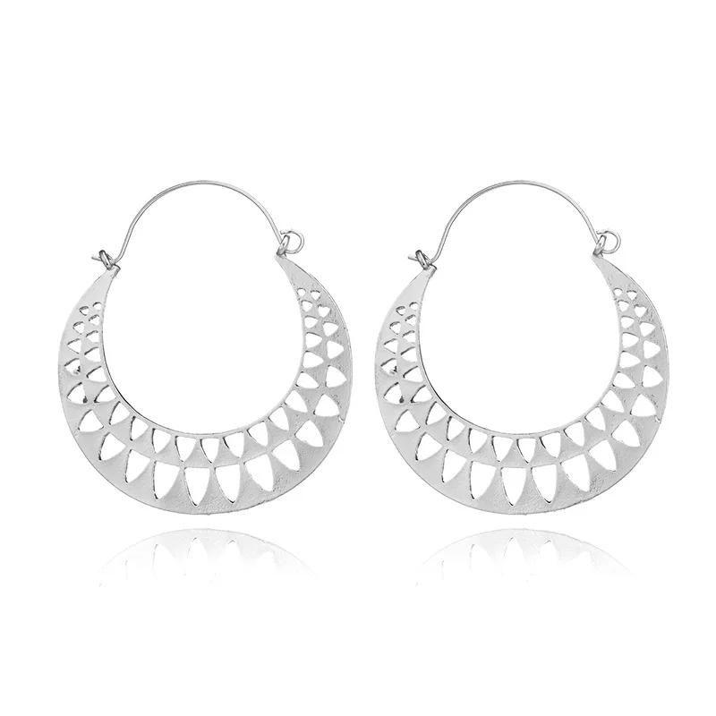 Женские сережки подвески Tocona Boho винтажные золотистого и серебристого цветов с